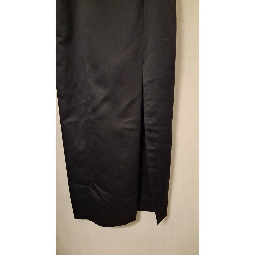 VTG 90s Onyx Nite Sz 14 Womens Black Whimsigoth Formal Maxi Slip Dress Rhineston - Picture 3 of 9